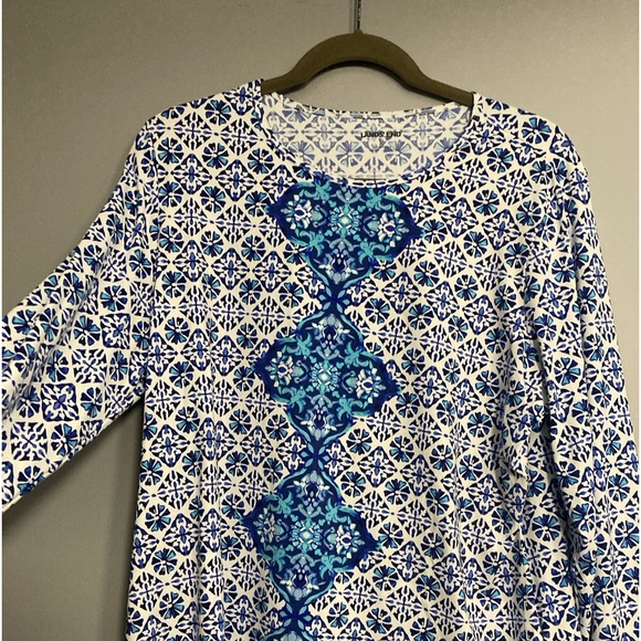 Lands' End Other - Lands’ End Women’s Crew Neck Long Sleeve Rash Guard UPF 50 Swim Tee